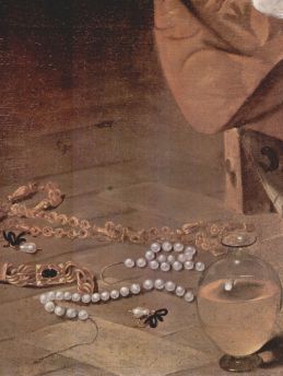 Lais Puzzle - Michelangelo Caravaggio - Maria Magdalena, Detail: Perlen - 1.000 Teile
