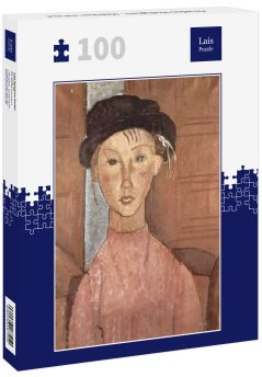 Lais Puzzle - Amadeo Modigliani - Mädchen mit Hut - 100 Teile