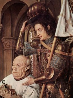 Lais Puzzle - Jan van Eyck - Madonna des Kanonikus Georg van der Paele, Detail: Der Hl. Georg und der Stifter - 1.000 Teile
