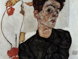 Lais Puzzle - Egon Schiele - Selbstporträt mit Lampionfrüchten - 500 & 1.000 Teile