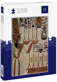 Lais Puzzle - Maler der Grabkammer der Nefertari - Gattin des Ramses II., Die Königin Nefertari beim Opfer - 100 Teile