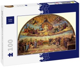 Lais Puzzle - Raffael - Stanza della Segnatura für Julius II., Verherrlichung (Disputa) des Hl. Altarssakraments - 100 Teile