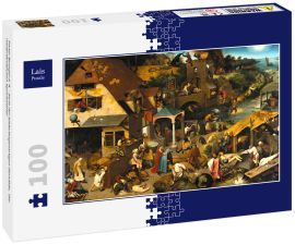 Lais Puzzle - Pieter Bruegel d. Ä. - Serie der bilderbogenartigen Gemälde,  Die niederländischen Sprichwörter - 100 Teile