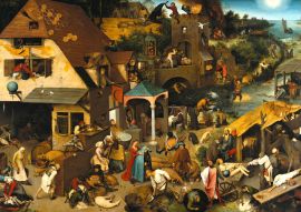 Lais Puzzle - Pieter Bruegel d. Ä. - Serie der bilderbogenartigen Gemälde,  Die niederländischen Sprichwörter - 100, 200, 500 & 1.000 Teile