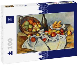 Lais Puzzle - Paul Cézanne - Stilleben mit Flasche und Apfelkorb - 100 Teile