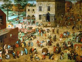 Lais Puzzle - Pieter Bruegel d. Ä. - Serie der sogenannten bilderbogenartigen Gemälde, Szene: Die Kinderspiele - 500 & 1.000 Teile