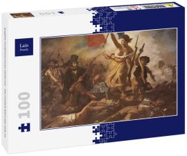 Lais Puzzle - Eugène Ferdinand Victor Delacroix - Die Freiheit führt das Volk an - 100 Teile