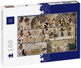 Lais Puzzle - Ägyptischer Maler um 1500 v. Chr. - Grabkammer eines Unbekannten, Szenen der Wandgestaltung - 100 Teile