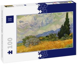 Lais Puzzle - Vincent Willem van Gogh - Weizenfeld mit Zypressen - 100 Teile