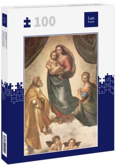 Lais Puzzle - Raffael - Sixtinische Madonna, Szene: Maria mit Christuskind, Hl. Papst Sixtus II. und Hl. Barbara - 100 Teile