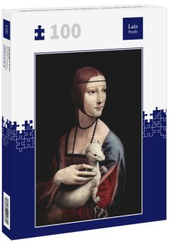 Lais Puzzle - Leonardo da Vinci - Porträt einer Dame mit Hermelin - 100 Teile