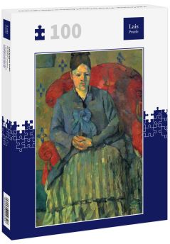 Lais Puzzle - Paul Cézanne - Porträt der Mme Cézanne in rotem Lehnstuhl - 100 Teile