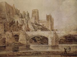 Lais Puzzle - Thomas Girtin - Die Kathedrale von Durham und die Brücke, vom Fluß Wear aus gesehen - 500 Teile