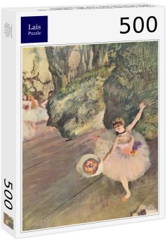 Lais Puzzle - Edgar Germain Hilaire Degas - Tänzerin mit Blumenstrauß (Der Star des Balletts) - 500 Teile