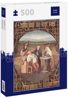 Lais Puzzle - Hieronymus Bosch - Die Heilung vom Wahnsinn (Die Steinoperation) - 500 Teile