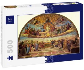 Lais Puzzle - Raffael - Stanza della Segnatura für Julius II., Verherrlichung (Disputa) des Hl. Altarssakraments - 500 Teile