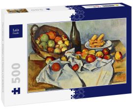 Lais Puzzle - Paul Cézanne - Stilleben mit Flasche und Apfelkorb - 500 Teile