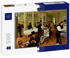 Lais Puzzle - Edgar Germain Hilaire Degas - Die Baumwollfaktorei - 500 Teile