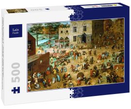 Lais Puzzle - Pieter Bruegel d. Ä. - Serie der sogenannten bilderbogenartigen Gemälde, Szene: Die Kinderspiele - 500 Teile