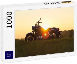 Lais Puzzle - Motorrad vor dem Sonnenuntergang - 1.000 Teile