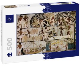 Lais Puzzle - Ägyptischer Maler um 1500 v. Chr. - Grabkammer eines Unbekannten, Szenen der Wandgestaltung - 500 Teile