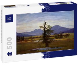 Lais Puzzle - Caspar David Friedrich - Einsamer Baum (Dorflandschaft bei Morgenbeleuchtung, Harzlandschaft) - 500 Teile