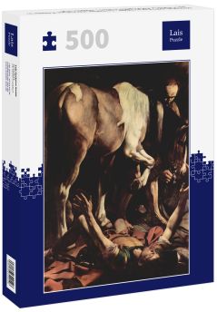 Lais Puzzle - Michelangelo Caravaggio - Gemälde der Cerasi-Kapelle in Santa Maria del Popolo in Rom,  Bekehrung  - 500 Teile