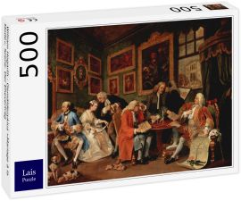 Lais Puzzle - William Hogarth - Gemäldezyklus »Mariage à la Mode«, Szene: Der Ehevertrag - 500 Teile