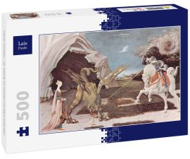 Lais Puzzle - Paolo Uccello - Hl. Georg im Kampf mit dem Drachen - 500 Teile