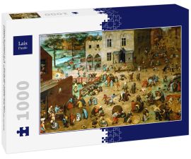 Lais Puzzle - Pieter Bruegel d. Ä. - Serie der sogenannten bilderbogenartigen Gemälde, Szene: Die Kinderspiele - 1.000 Teile