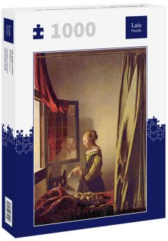 Lais Puzzle - Jan Vermeer van Delft - Brieflesendes Mädchen am offenen Fenster - 1.000 Teile