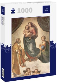 Lais Puzzle - Raffael - Sixtinische Madonna, Szene: Maria mit Christuskind, Hl. Papst Sixtus II. und Hl. Barbara - 1.000 Teile