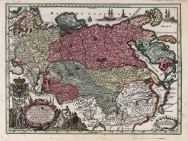 Lais Puzzle - Matthäus Seutter Landkarte - Atlas Novas Indicibus Instructus (1744) - Imperium Russiae Magnae (Russland) - Motivserie - 1.000 Teile
