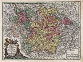 Lais Puzzle - Matthäus Seutter Landkarte - Atlas Novas Indicibus Instructus (1744) - Mappa Geographica, in qua Ducatus Lotharingiae Et Bar ut et Episcopatuum Metens (Lothringen) - Motivserie - 500 Teile