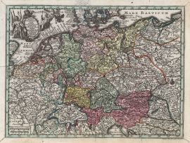 Lais Puzzle - Matthäus Seutter Landkarte - Atlas Novas Indicibus Instructus (1744) - Imperium Romano-Germanicum (Deutschland) - Motivserie - 500 Teile