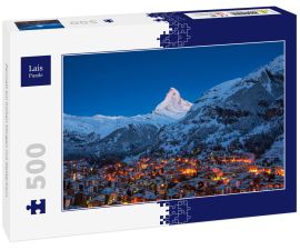 Lais Puzzle - Zermatt am frühen Morgen mit Matterhorn - 500 Teile