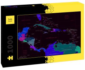 Lais Puzzle - Landkarte Zentralamerika und Karibik - 1.000 Teile