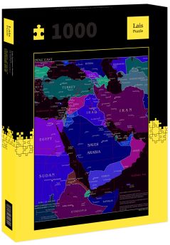 Lais Puzzle - Landkarte Mittlerer Osten - 1.000 Teile
