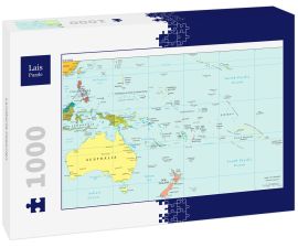 Lais Puzzle - Landkarte Ozeanien - 1.000 Teile