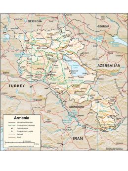 Lais Puzzle - Physische Landkarte Armenien - 1.000 Teile