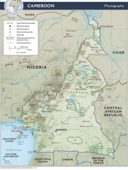 Lais Puzzle - Physische Landkarte Kamerun - 500 & 1.000 Teile