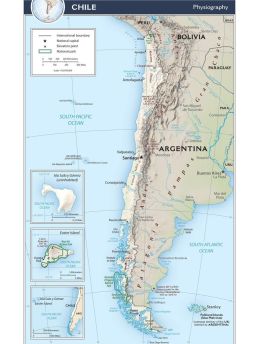 Lais Puzzle - Physische Landkarte Chile - 1.000 Teile
