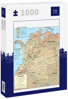 Lais Puzzle - Physische Landkarten Kolumbien - 1.000 Teile