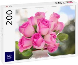 Lais Puzzle - Rosa Blumen - 200 Teile