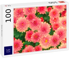 Lais Puzzle - Rosa Blumen - 100 Teile