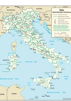 Lais Puzzle - Landkarte Italien Verwaltung - 1.000 Teile