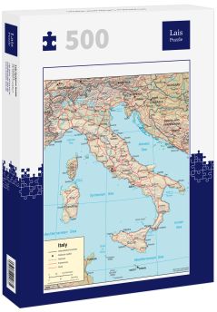 Lais Puzzle - Physische Landkarte Italien - 500 Teile