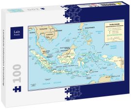 Lais Puzzle - Landkarte Indonesien Verwaltung - 100 Teile