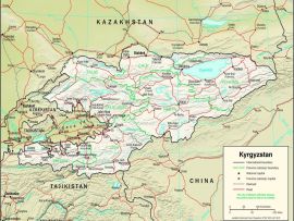 Lais Puzzle - Physische Landkarte Kirgistan - 500 & 1.000 Teile