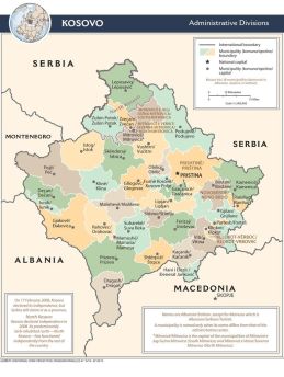 Lais Puzzle - Landkarte Kosovo Verwaltung - 500 Teile